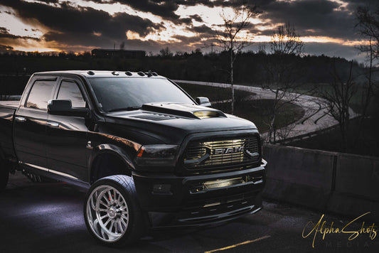 CUMMINS CUSTOM RAM AIR HOOD (Paint Match & Lighting Options) image 0